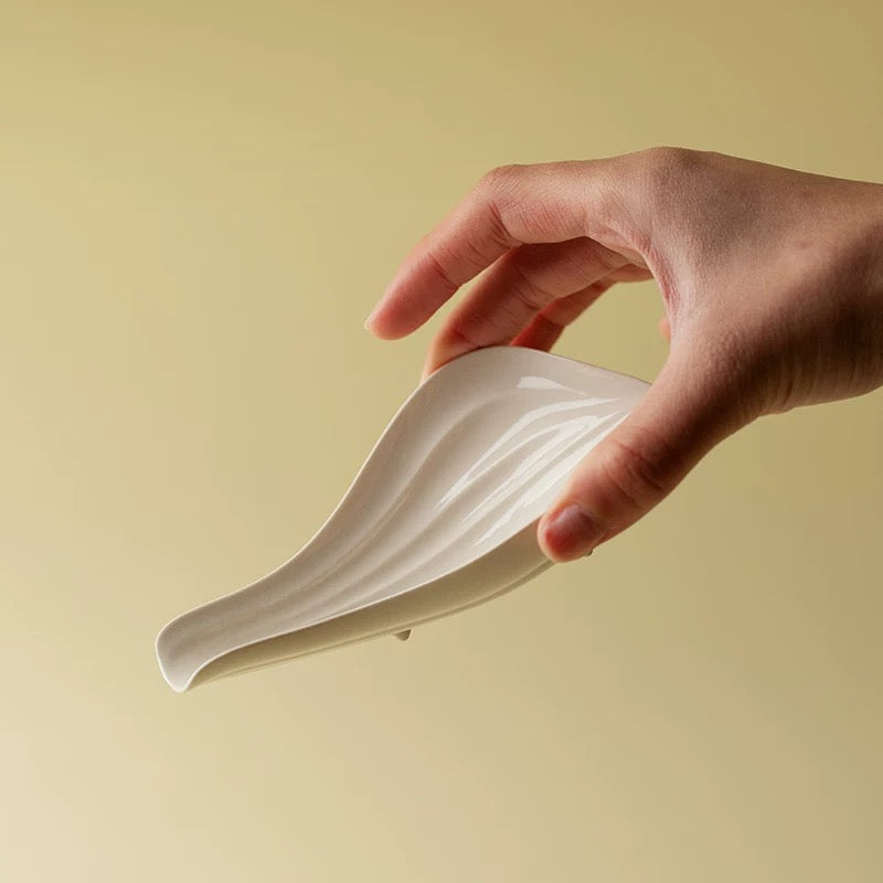 Ceramic tea scoop