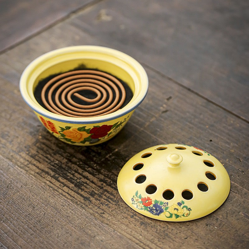Enamel bowl incense burner