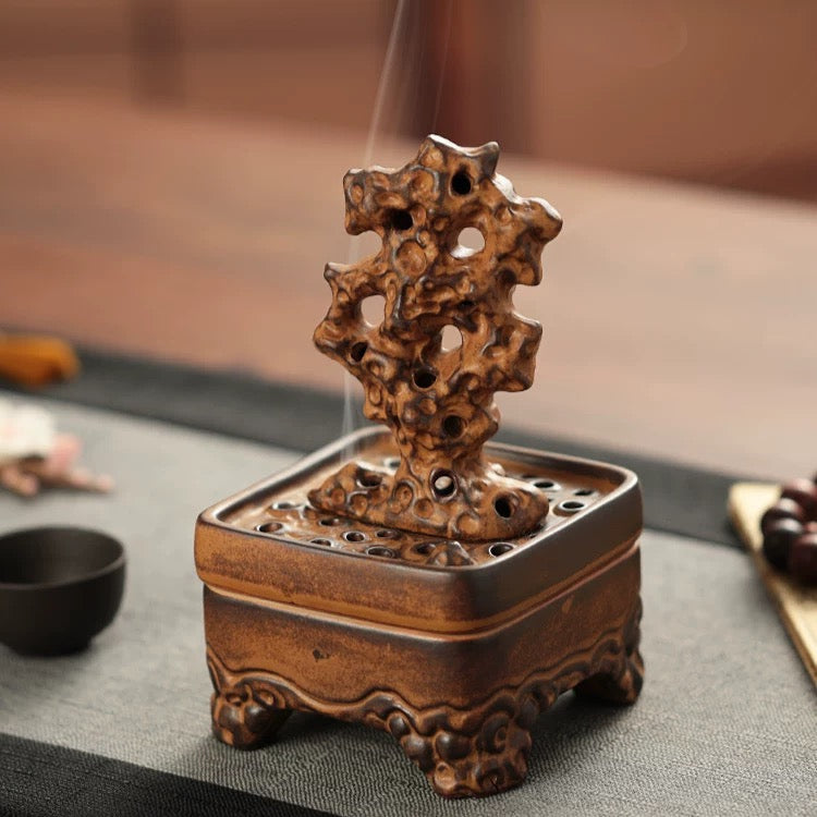 Carving Taihu Stones  incense burner