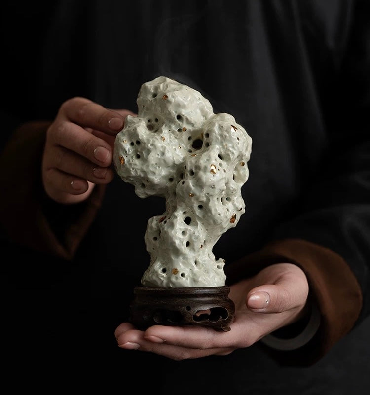 TaiHu Lake Stone incense burner