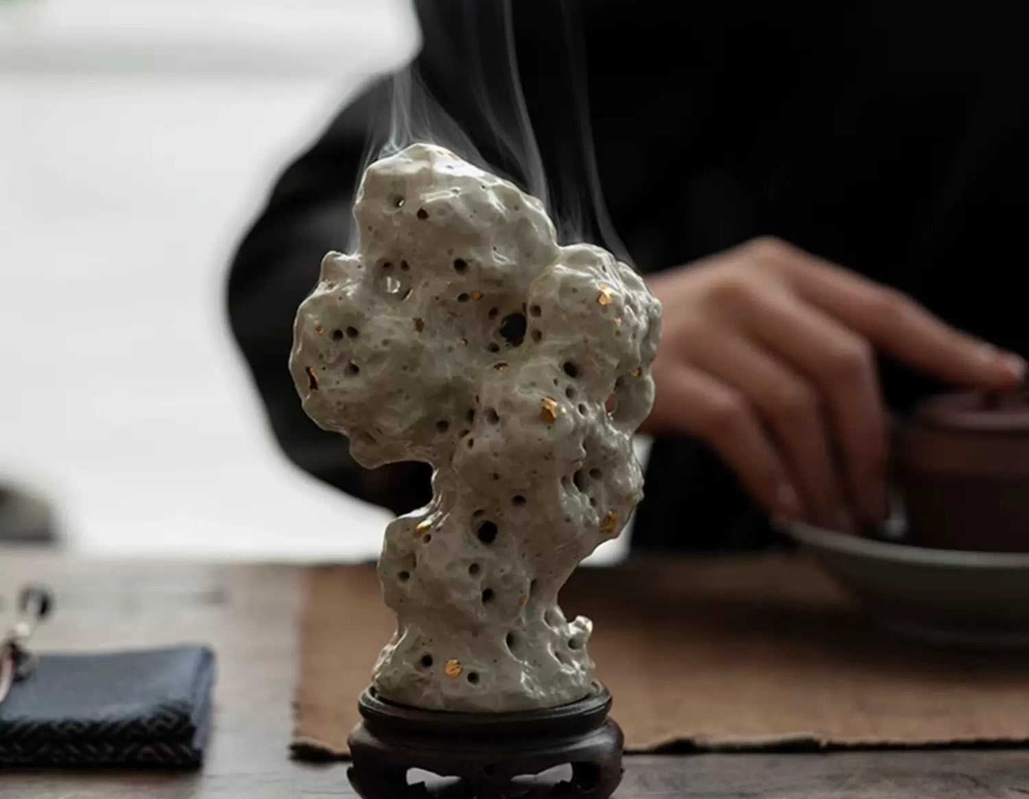 TaiHu Lake Stone incense burner