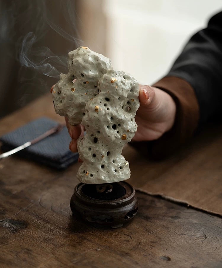 TaiHu Lake Stone incense burner