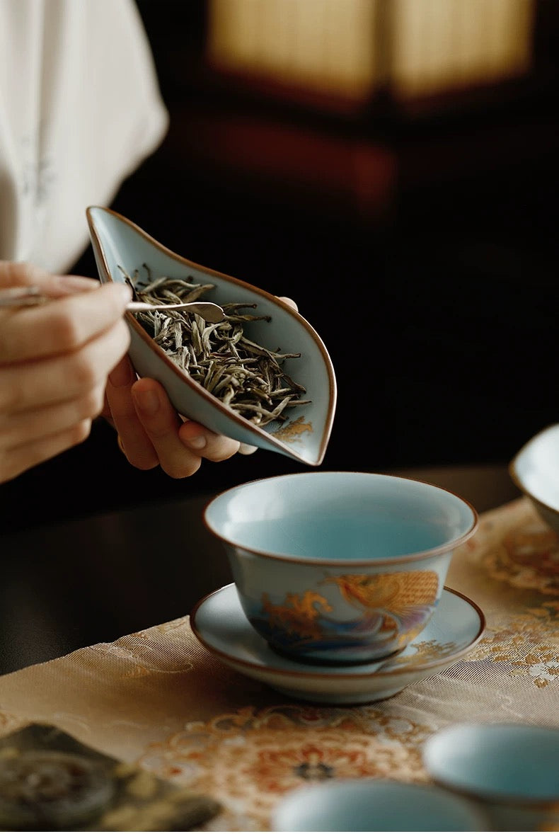 Sky Blue tea scoop