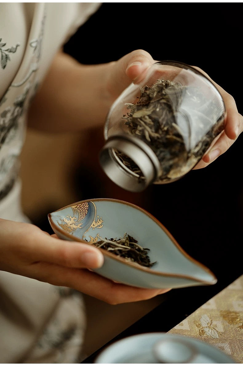 Sky Blue tea scoop