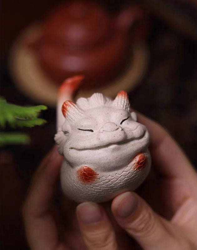 Little White Dragon tea pet