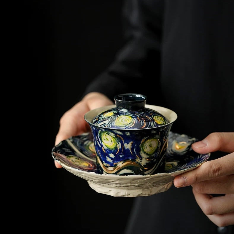Hand-painted Starry Sky gai wan
