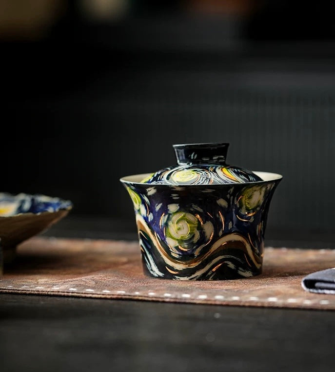 Hand-painted Starry Sky gai wan