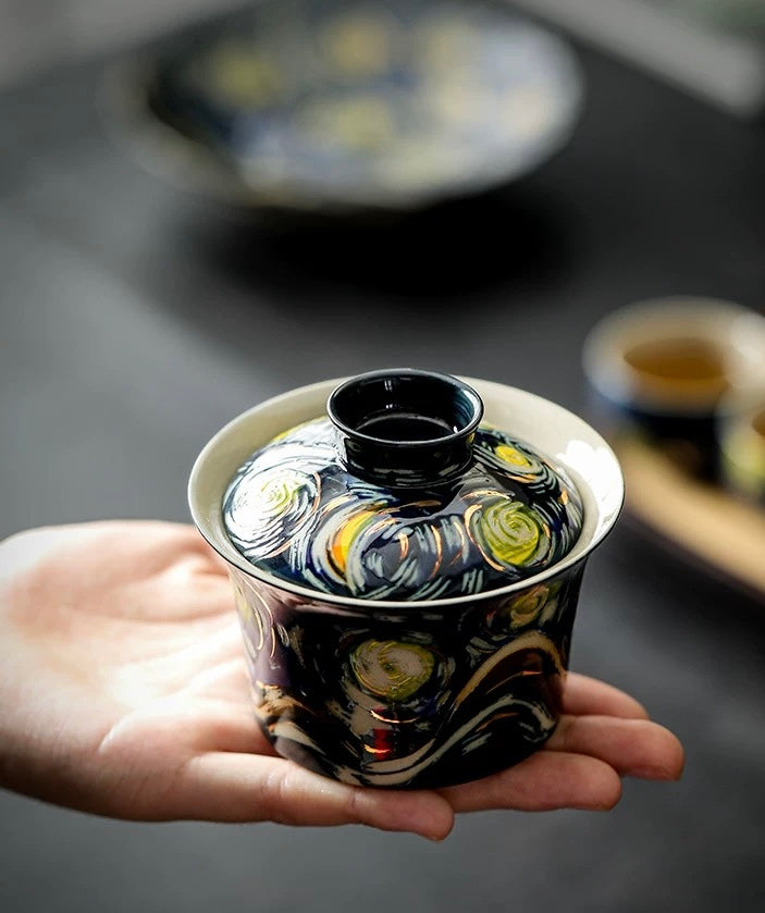 Hand-painted Starry Sky gai wan