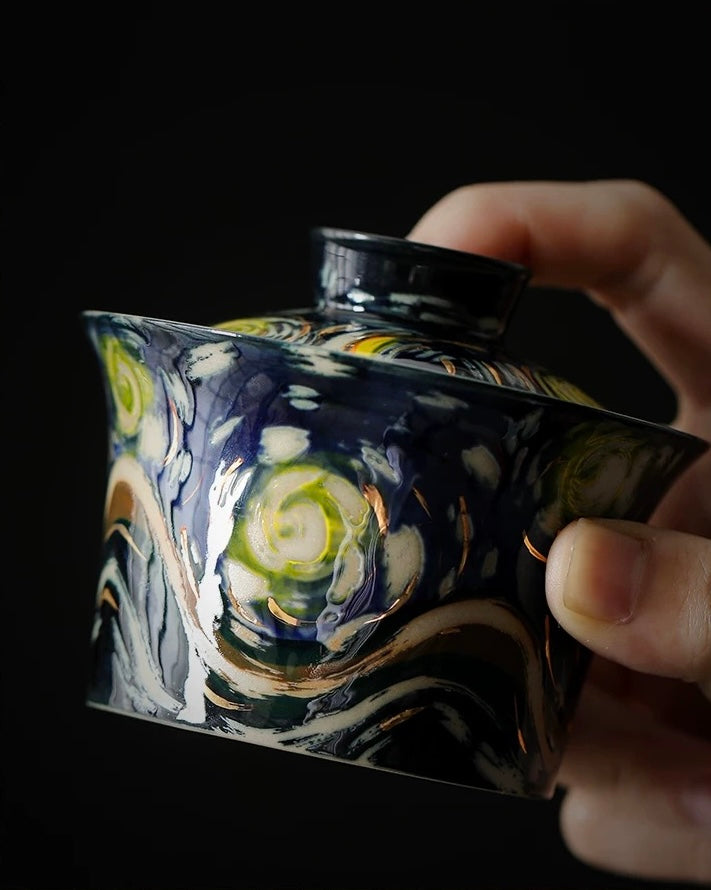 Hand-painted Starry Sky gai wan