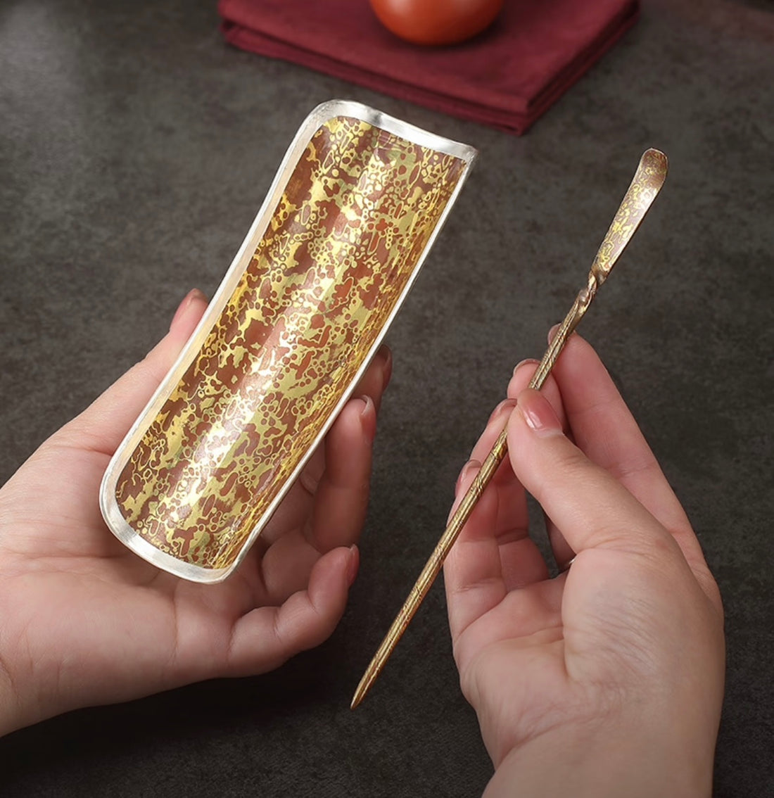 Silver-encased Copper