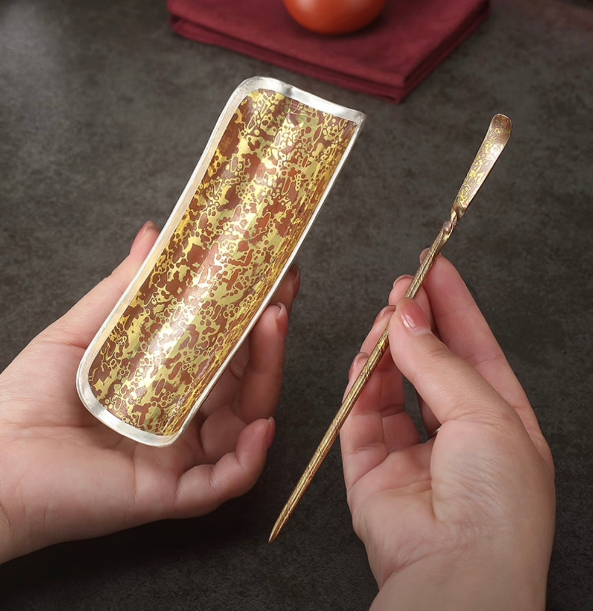 Silver-encased Copper