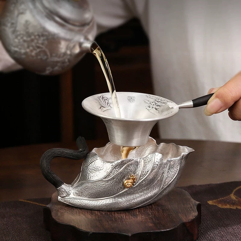 Silver Lotus Leaf fair cup
