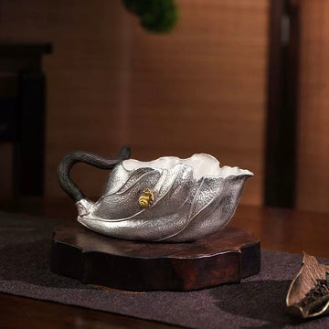 Silver Lotus Leaf fair cup