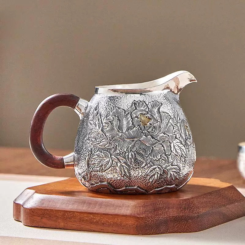 Silver Peony fair cup