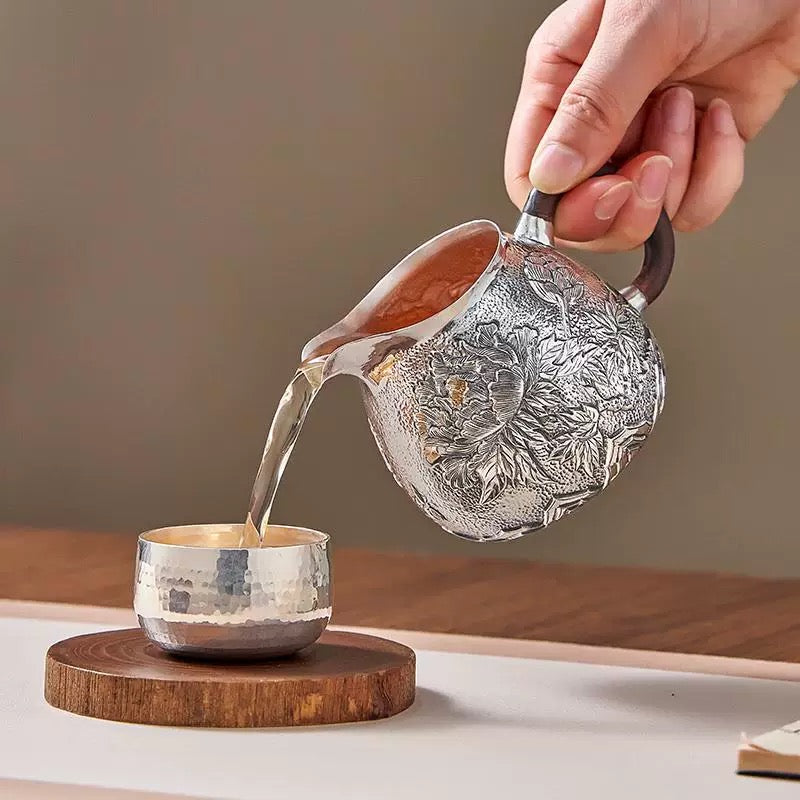 Silver Peony fair cup