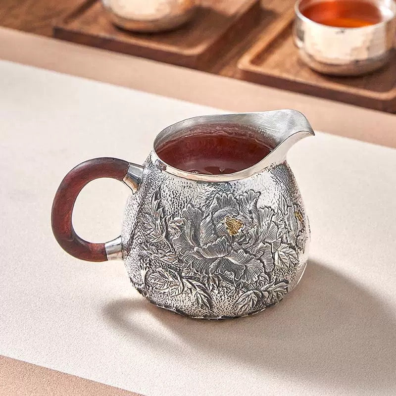 Silver Peony fair cup