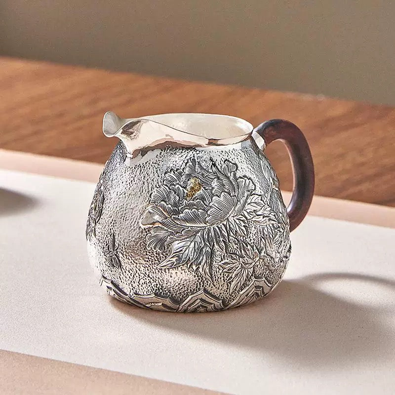 Silver Peony fair cup