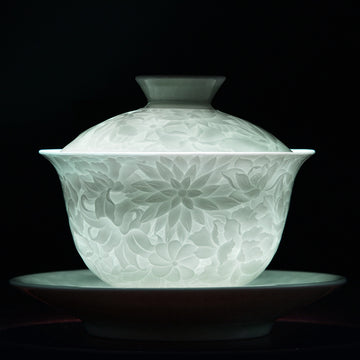 YingQing SAN CAI Covered Bowl