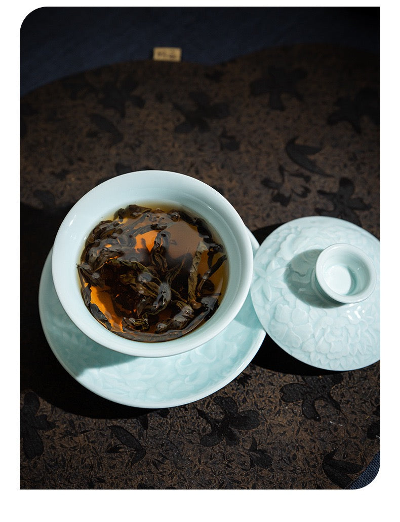 YingQing SAN CAI Covered Bowl