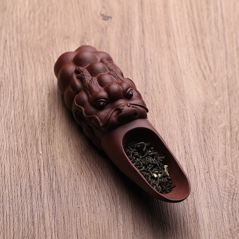 Yixing Purple Clay tea scoop