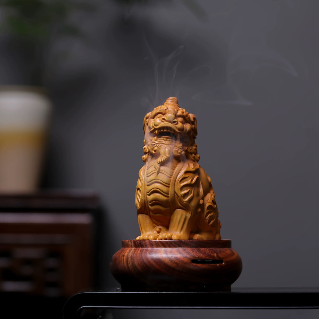Boxwood PI Xiu incense burner