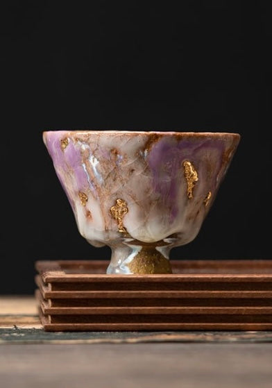 Purple Coarse Pottery teacup