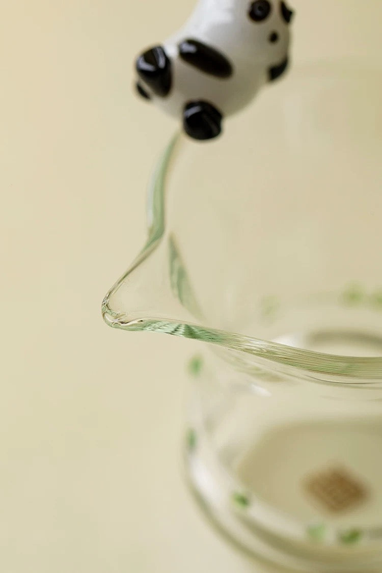 Bamboo-joint Panda fair cup
