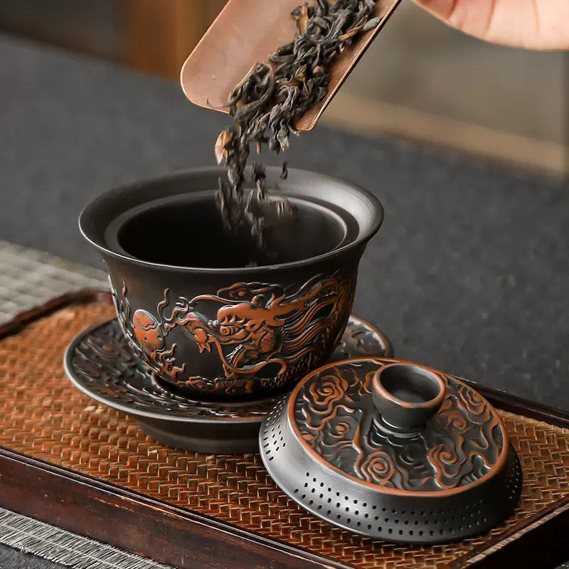 Purple Pottery gai wan