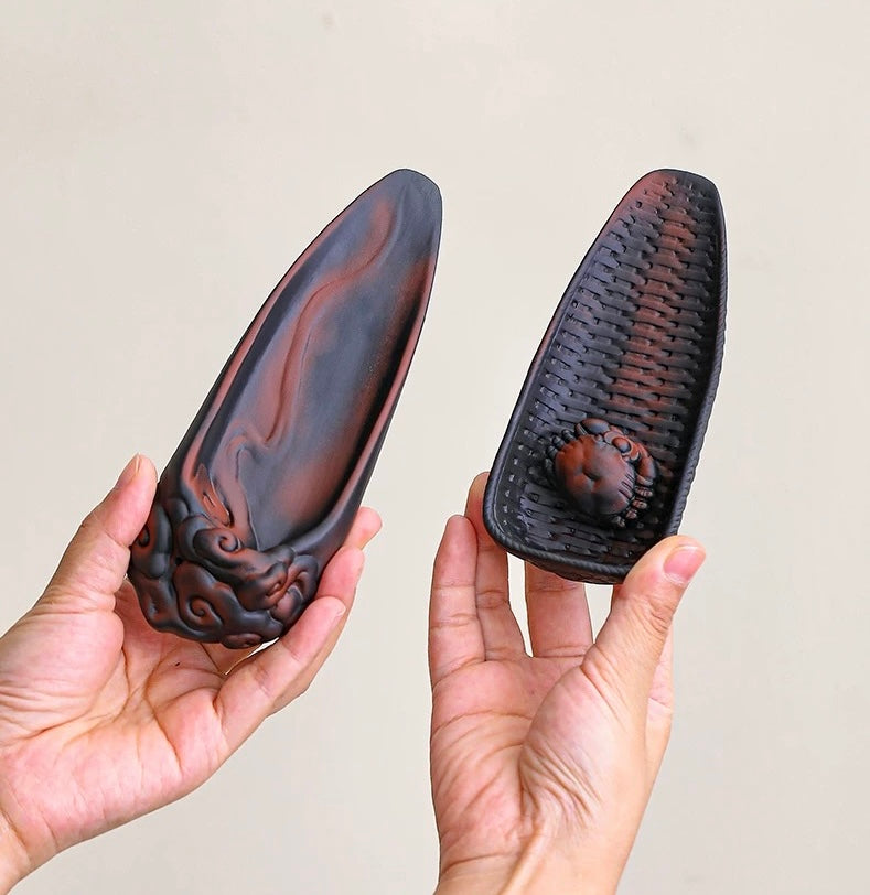 Purple Pottery tea scoop