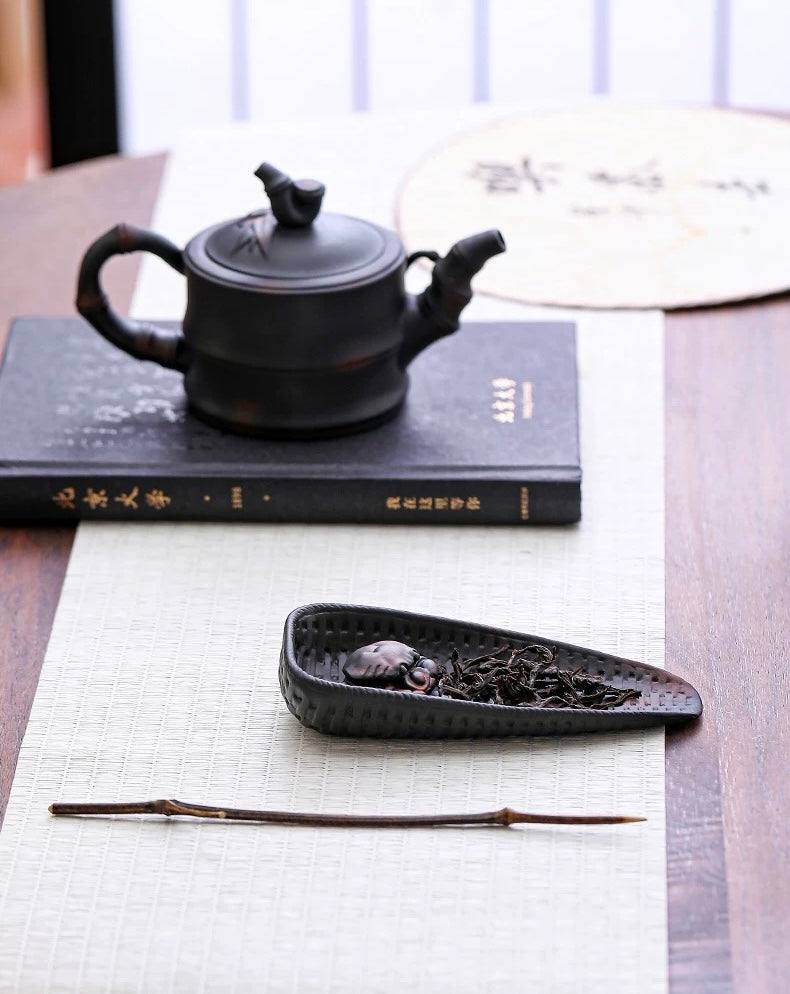 Purple Pottery tea scoop