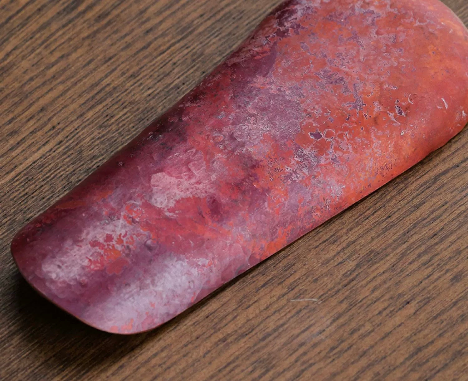 Purple Copper Inlaid With Silver