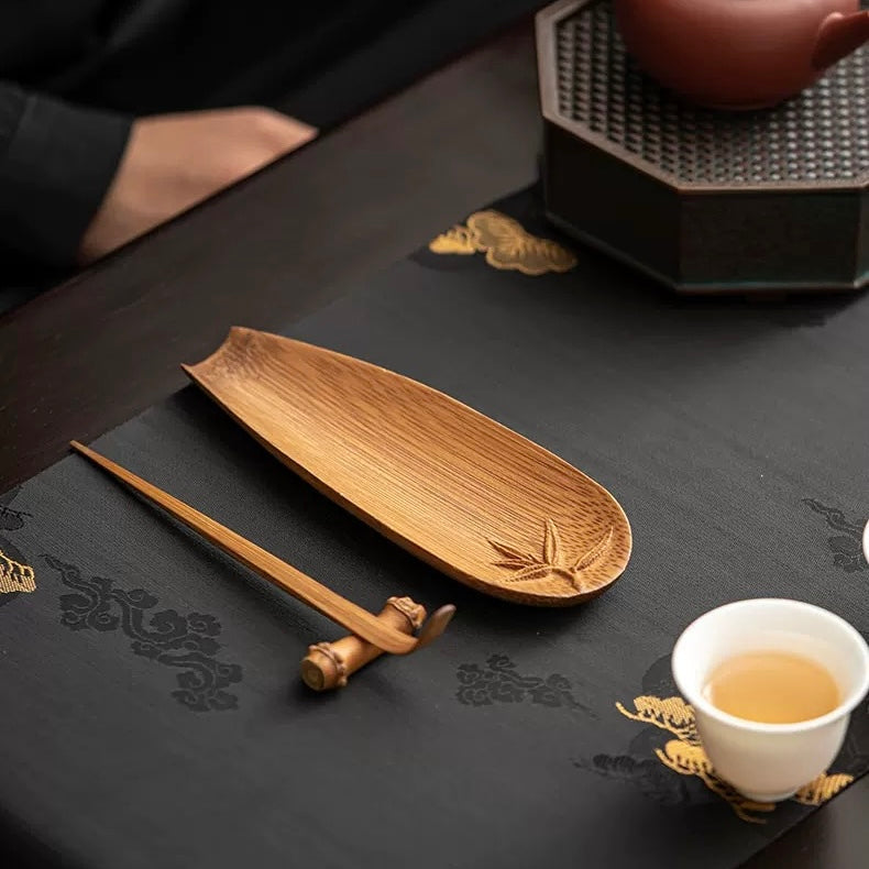Bamboo tea scoop