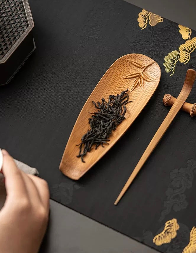 Bamboo tea scoop