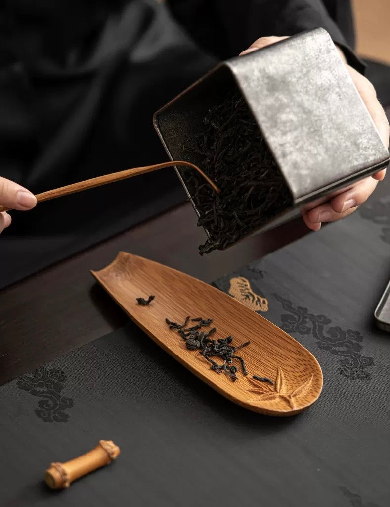 Bamboo tea scoop